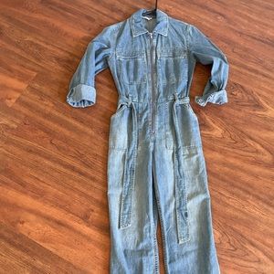 Free People Denim Onesie